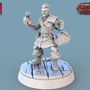 Sprengfallen Meister Miniatur | Gunpowder Expert Figure | Townsfolk | NPC | for D&D 5e, Pathfinder and other RPG's | 32mm