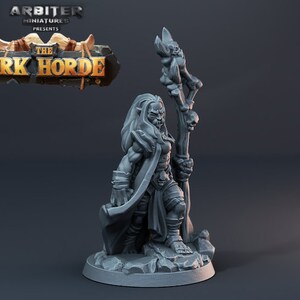 Miniatura di Sciamano Orco | Miniatura di Sciamano Orco | per D&D 5e, Pathfinder e altri giochi di ruolo | 28 mm
