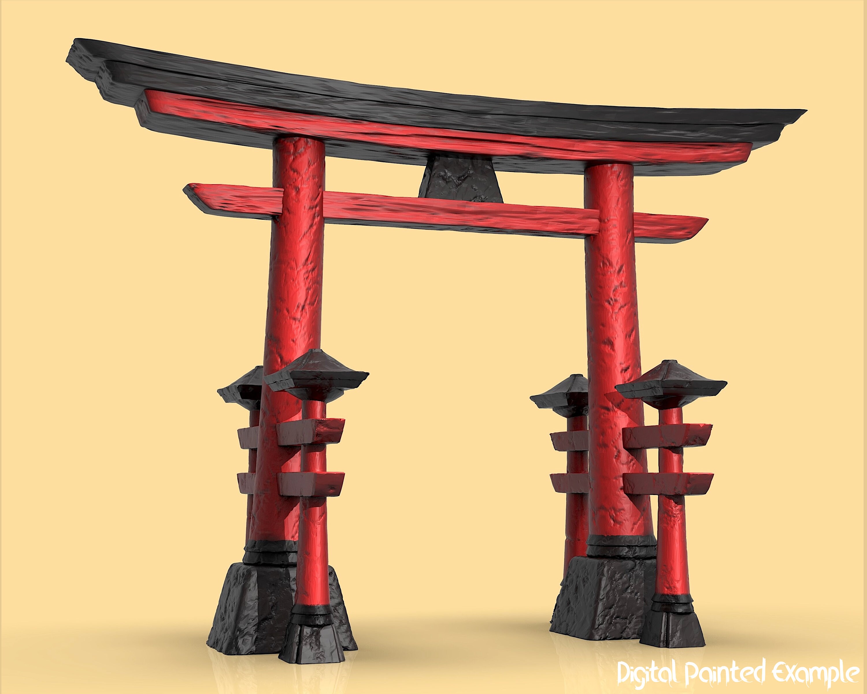 Japanese Gate Miniature Japanese Gate Miniature Terrain Tabletop Rpgs Like  D&D or Pathfinder 28mm 32mm 40mm - Etsy Canada