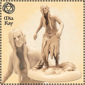 Seevettel Miniatur | Sea Hag Miniature | Tabletop RPGs like D&D or Pathfinder | 28mm