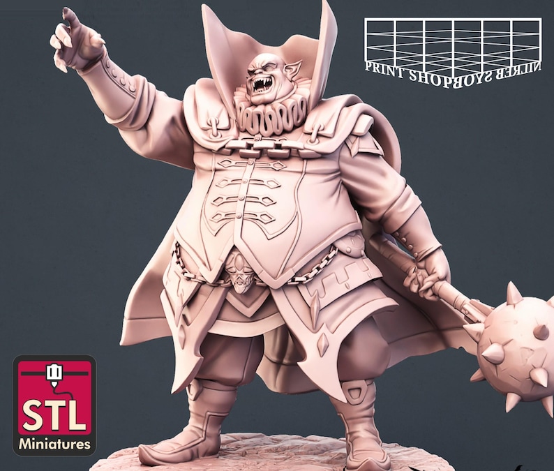 Vampire | Vampire Set | Tabletop Miniatures | STL Miniatures | 32mm | for RPGs like D&D or Pathfinder Vampire Lord D