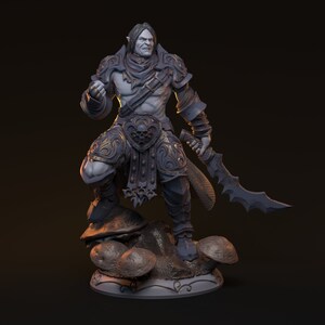Elf Hexenmeisterin Miniatur Elf Witch für D&D 5e Pathfinder RPG 28mm 32mm 75mm
