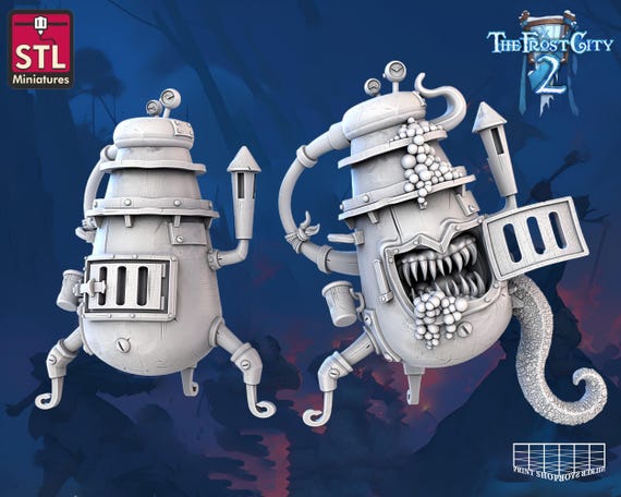 Oven Mimic Miniature Set | Living Alembic Figure Pack | Tabletop