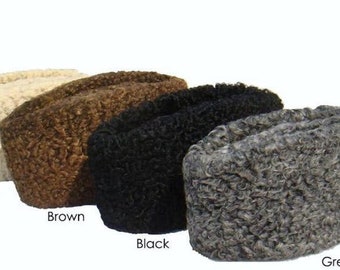 Unisex Winter Cap Handmade Leather Hat 100% Original Indian Karakul Cap Size-S,M,L,XL, Color- Black, Grey,Brown Hats,Sheepskin Caucasus Hat