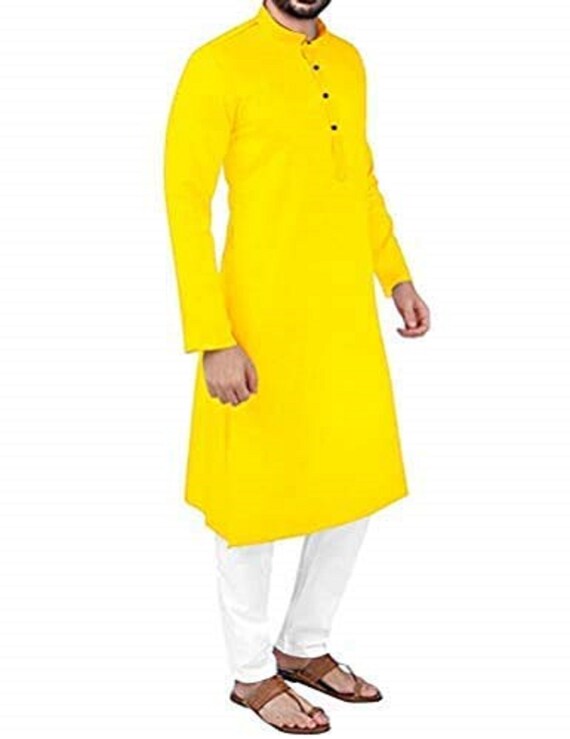 Buy Yellow Bandhani Kurta Paired With Off White Pants by ITRH KIDS at Ogaan  Online Shopping Site