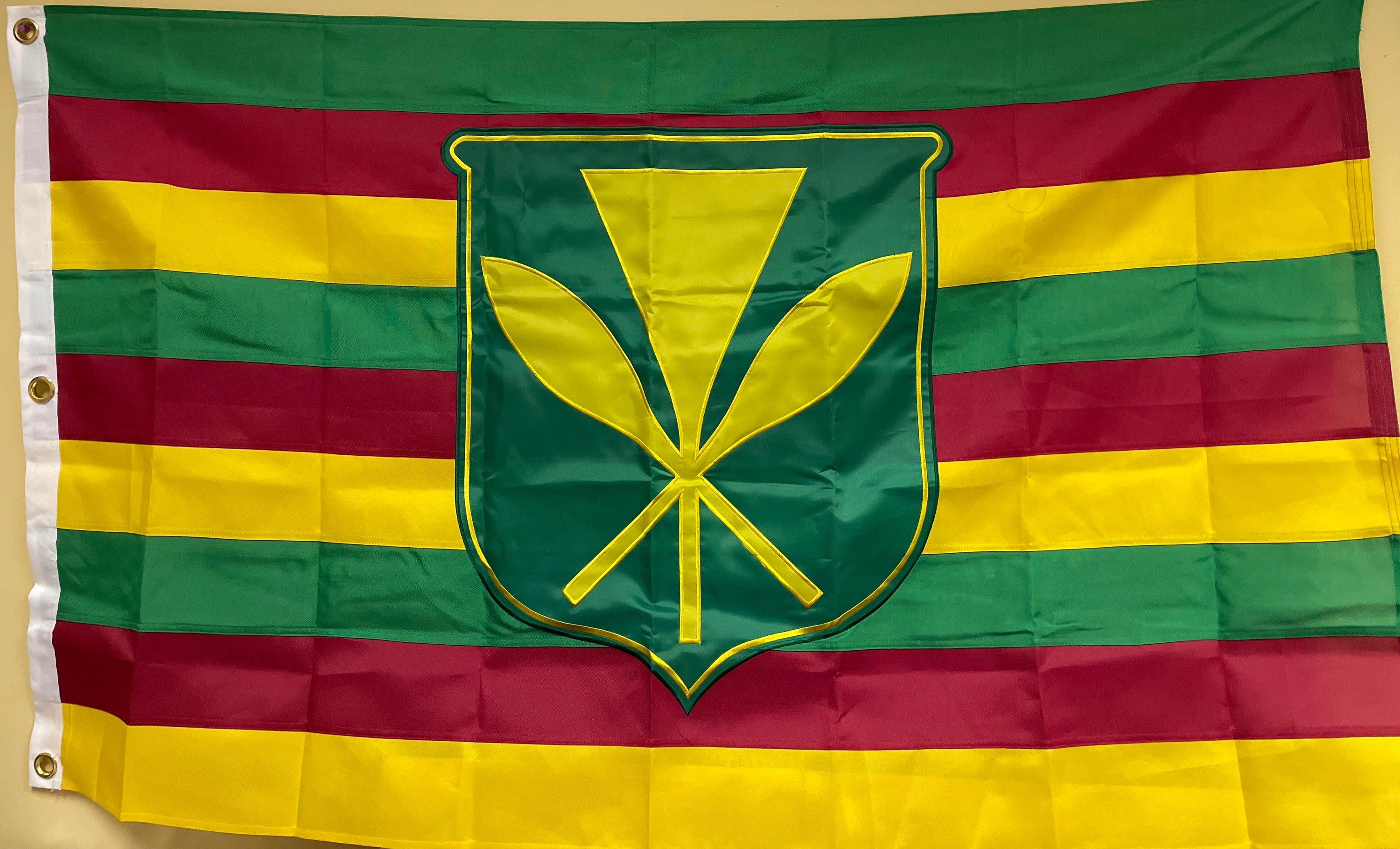 Kanaka Maoli Flag: Embroidered Hawaiian National Flag 3x5ft - Etsy