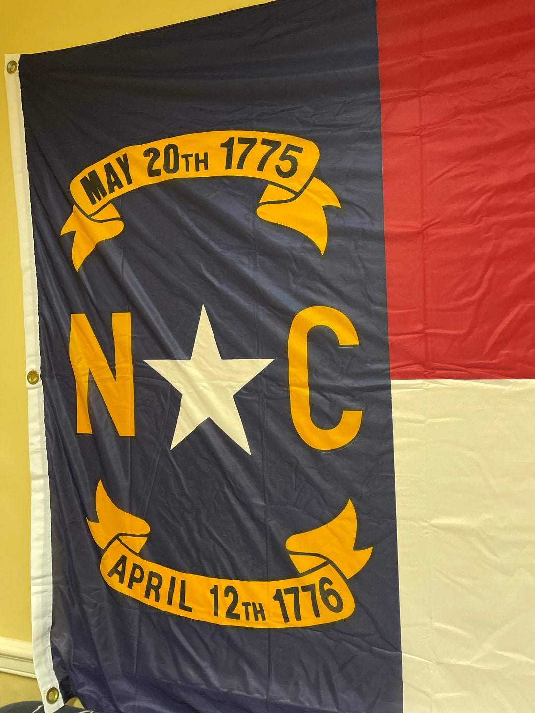 North Carolina 3x5ft, 4x6ft and 5x8ft Polyester PRINTED Flag With Brass ...