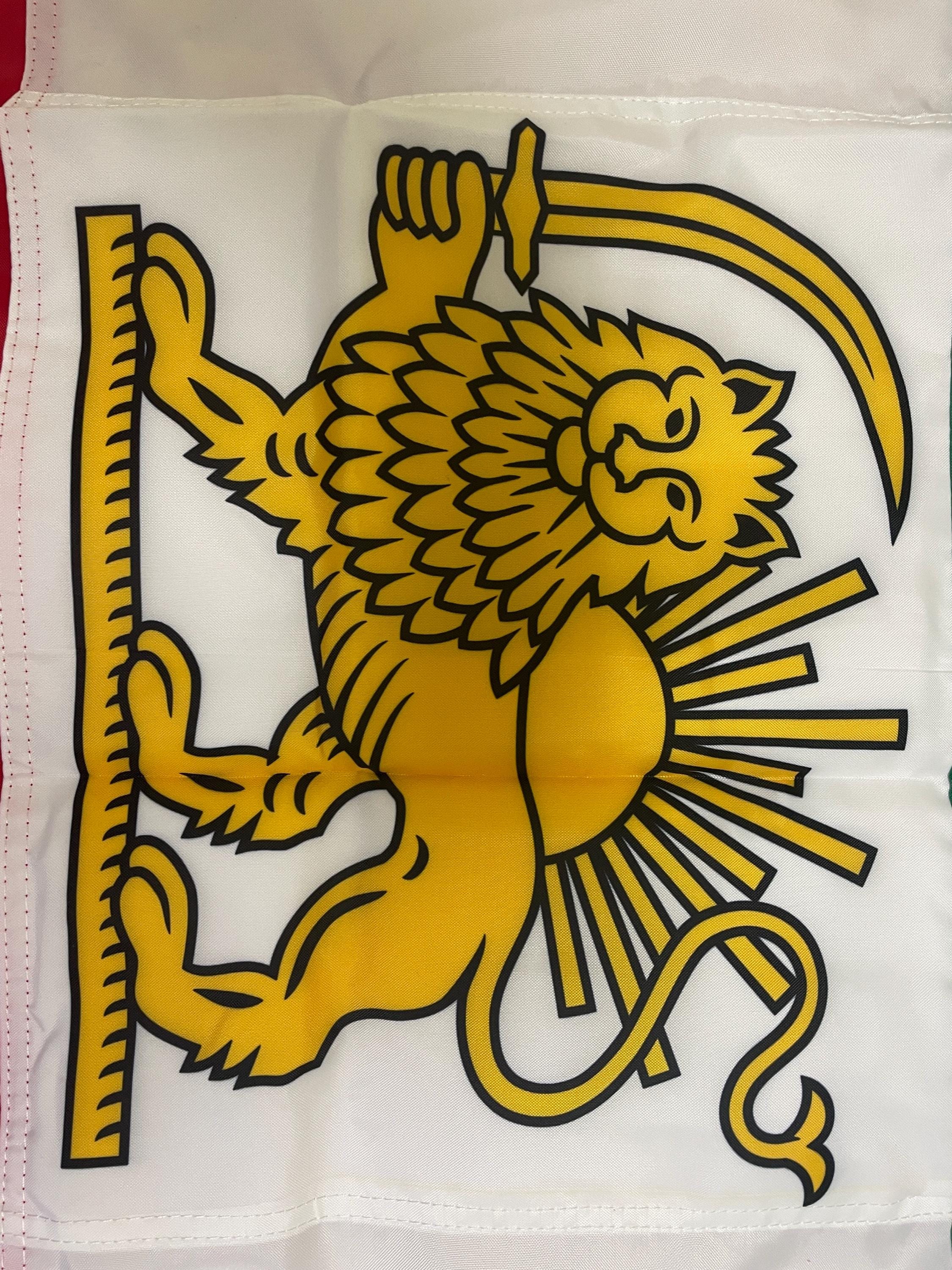 ヴィンテージイラン太陽獅子旗ラペルピン、七宝焼エナメルアクセサリー