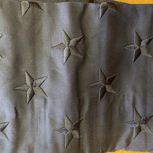 USA black cotton flag with brass and grommets sewn embroidered 3x5ft