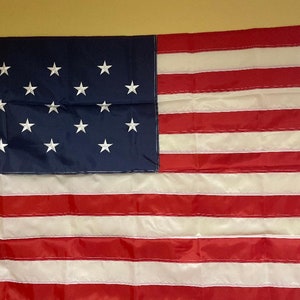 3&#39;X5&#39;FT en 2 x 3 ft 150D Star Spangled 15 Stars VS geborduurde genaaide Dura - laatste nylon canvas kop en koperen doorvoertules