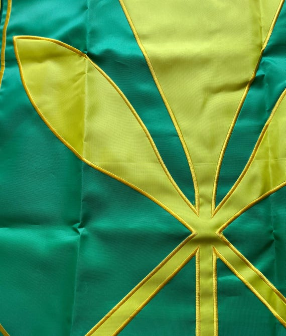 Kanaka Maoli Flag: Embroidered Hawaiian National Flag 3x5ft - Etsy