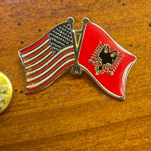 USA American Ireland Friendship Flag Lapel Pin – Hat/Cap/Bike/Motorcycle – Trade Winds