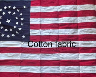 34 stars in circle 3x5ft sewn cotton or synthetic cotton brass grommets embroidered
