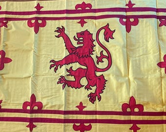 3x5ft Scotland lion  Scottish historical Royal flag cotton sewn embroidered with brass ans grommets