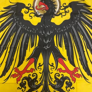 Holy Roman Empire 1400 flag and Holy Roman Empire 14th century printed on both side 100D premium polyester fabric w/brass and  grommets