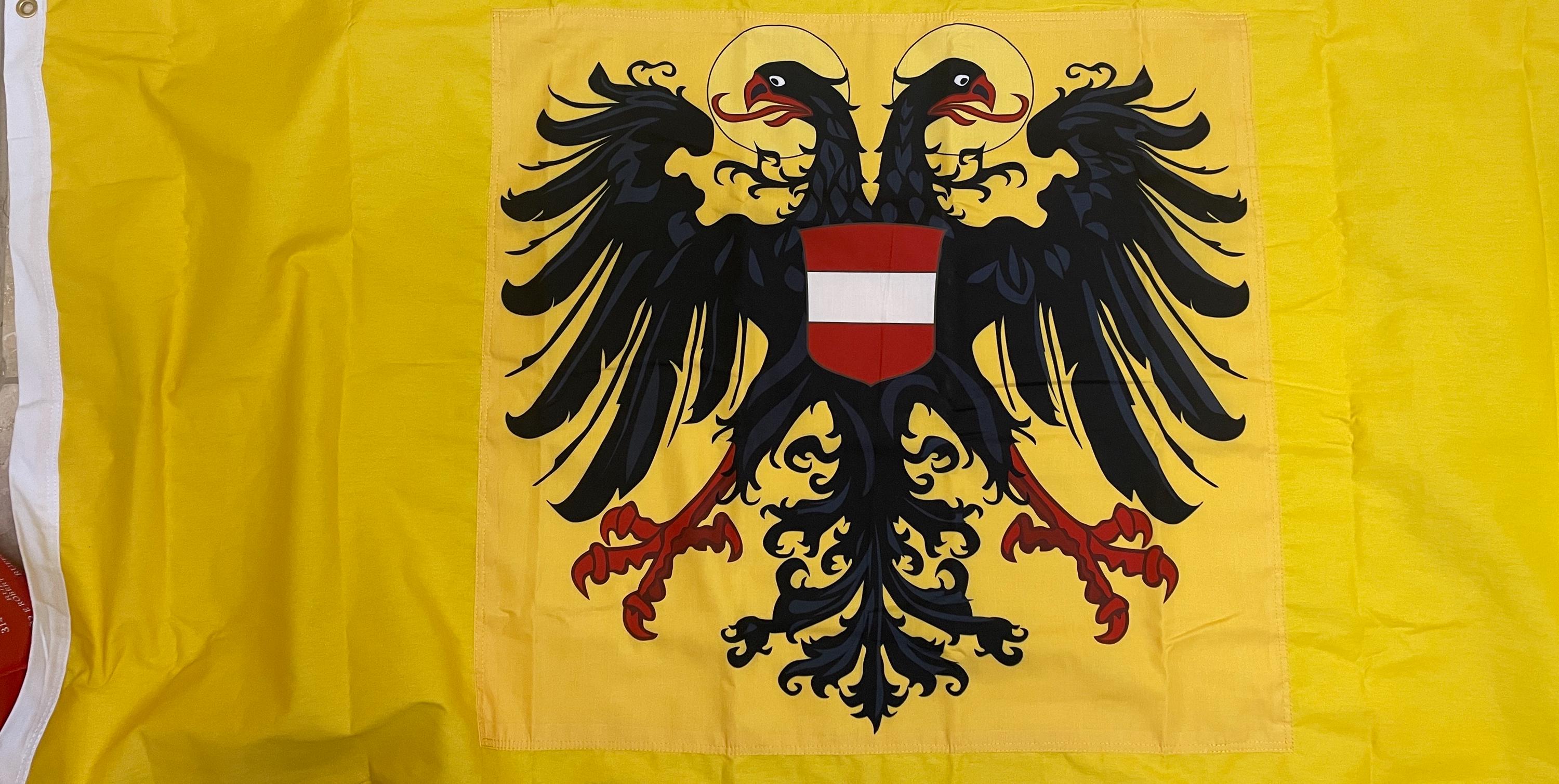 Holy Roman Empire Flag: 14th Century Double-Sided sewn cotton