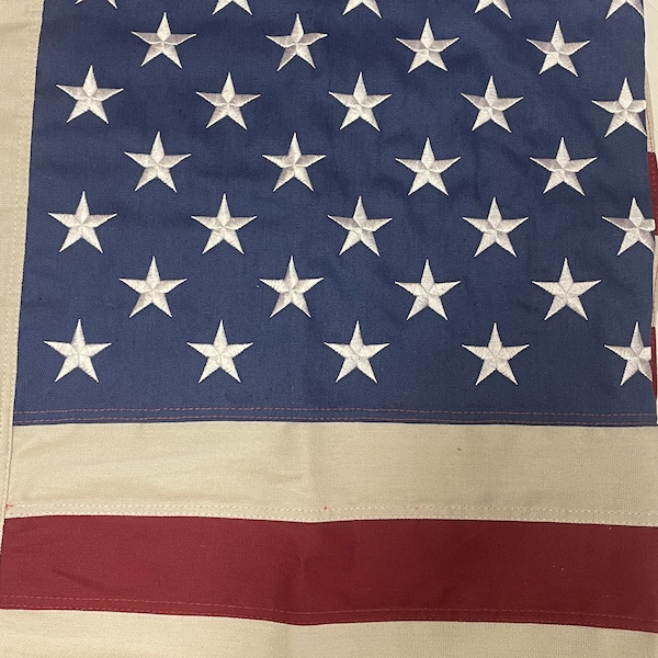 Amerikaanse vlag 3x5ft genaaid geborduurd & 3x5ft Betsy Ross genaaid geborduurd hennepvlag messing en doorvoertules 100% organische hennepplanten