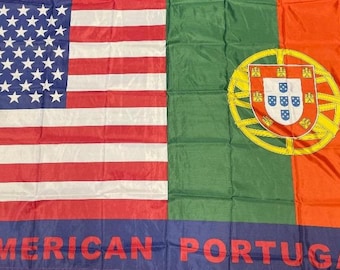 USA Portugal country  friendship printed flag with brass and grommets 3x5ft