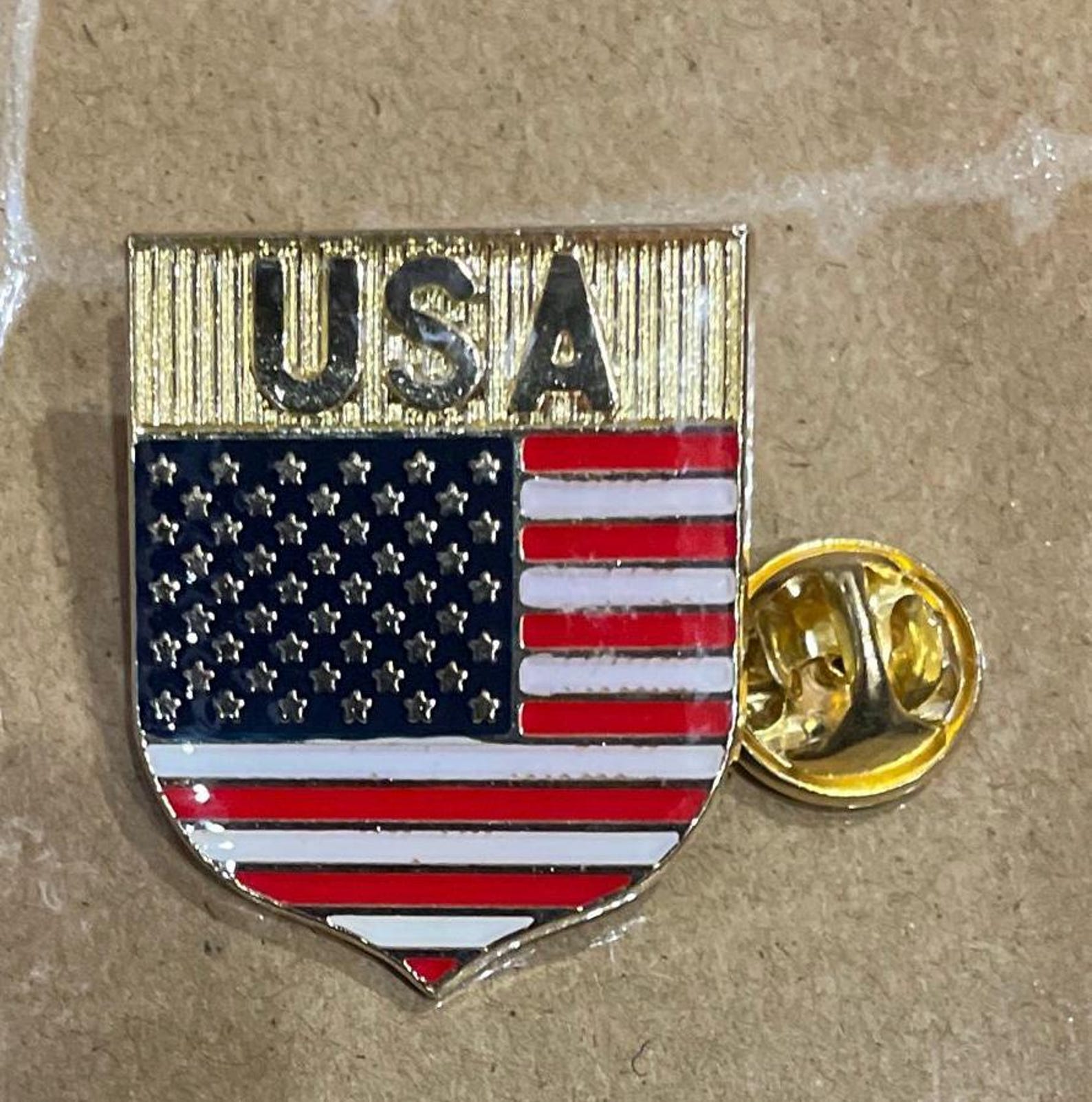 American or Eagle Flag Lapel Pin: Patriotic Cloisonné Pin - Etsy