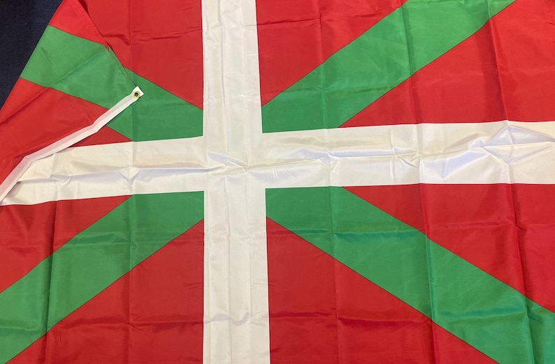 Flags of Basque Country Flag Printed; Single Sided Brass and Grommets ...