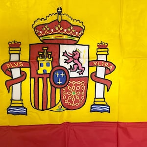 Burgundy Cross Flag: Spanish Spain country Historical Banner, Sewn Nylon 3x5ft 3x5ft Spain flag