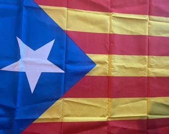 Fanion Catalogne 15x10cm - Mini Drapeau Catalan AZ FLAG (neuf Avec étiquettes)