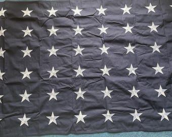 48 Stars US Navy Jack Flag: Sewn Cotton, Embroidered (3x5ft) - Etsy