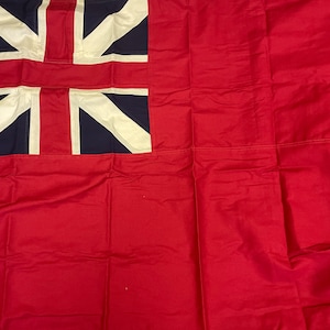 British Red Ensign 3x5ft sewn embroidered cotton flag with brass and grommets