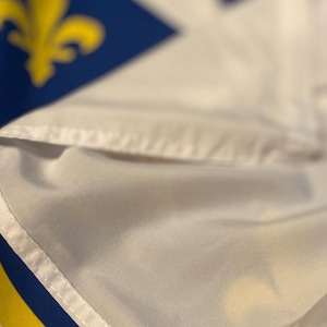 Bosnien und Herzegowina Flagge 100 x 150 cm: Pin aus bedrucktem Polyester mit Messingösen Bild 2