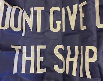 Blue Commodore Perry embroidered sewn nylon flag &  cotton sewn embroidered Pick of your choice with brass and grommets