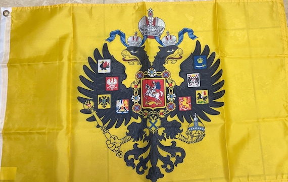 ロシア帝国 アレクサンドル1世 ドルパト大学賞メダル 約50mm アンティーク 3 x 5フィートのロシア帝国1858-1917の印刷された片面旗、真鍮と