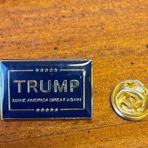 Trump variations of our 45th President lapel pins of your choice hand stamped and baked finished cloisonné badges,Pins cloth hat pins