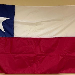 Chile Flags Sewn Embroidered Nylon 3x5ft with brass and grommets