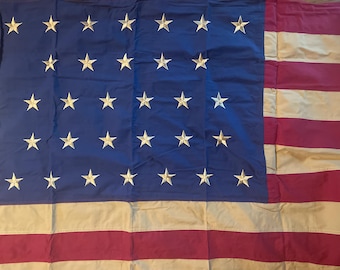 Vintage C1975 Bulldog Bunting Dettra Flag Co, 1st Navy Jack, Don't