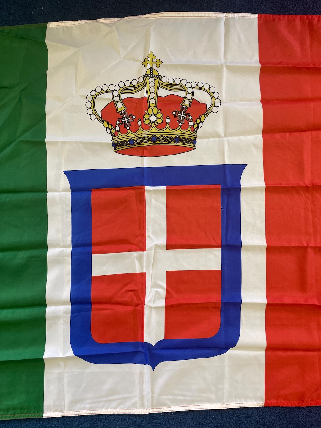 3x5 Italy Naval Ensign Flag – Italian Navy Banner Royal Pennant, Indoor/Outdoor Polyester