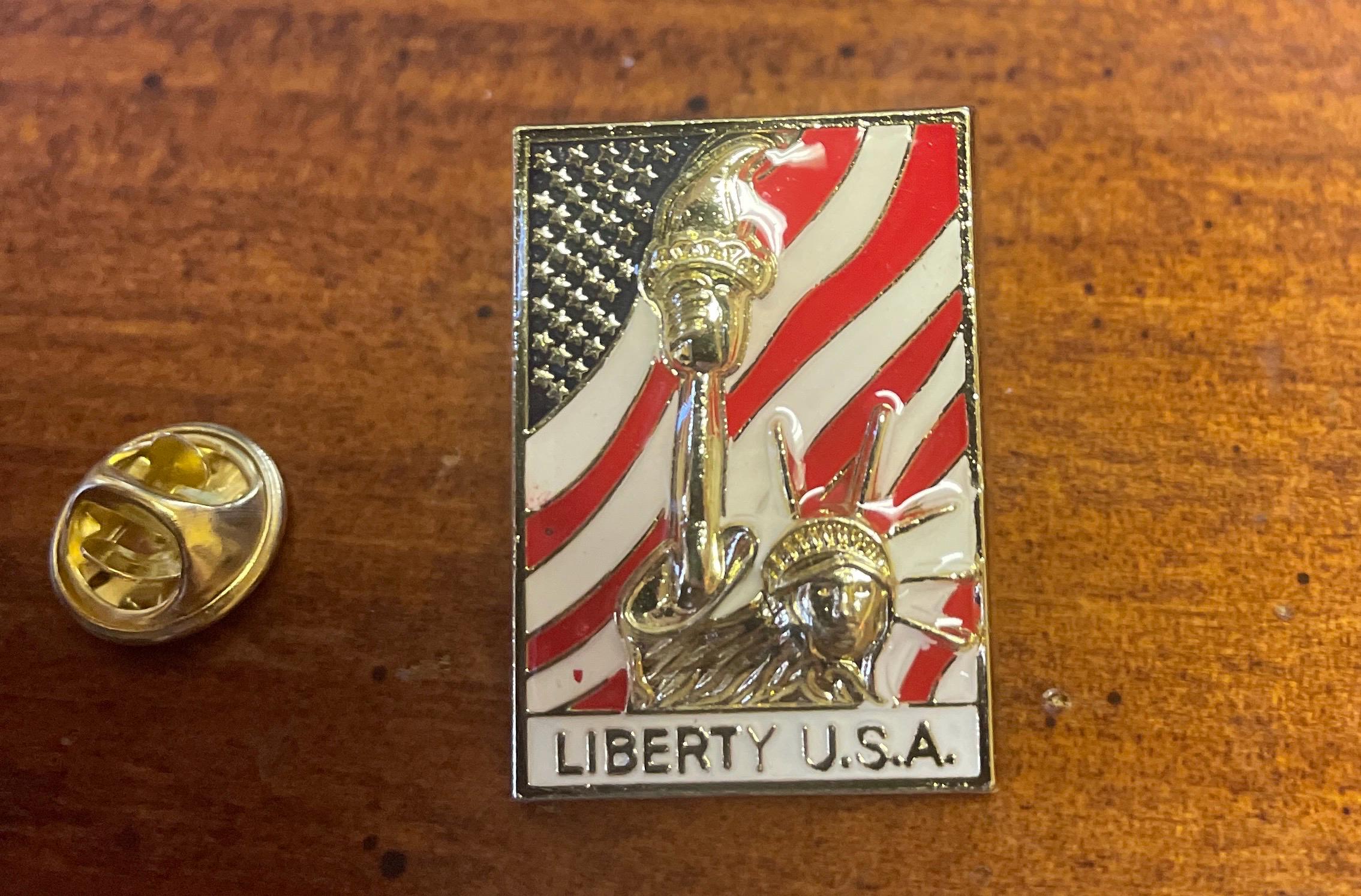 American or Eagle Flag Lapel Pin: Patriotic Cloisonné Pin - Etsy