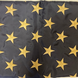 USA 50 Stars tea stained flag 3x5ft Sewn Embroidered Nylon 3x5ft canvas header brass& grommets Tea stained flags and bunting