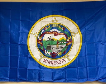 Minnesota State Flag: Super-Polyester with Brass Grommets