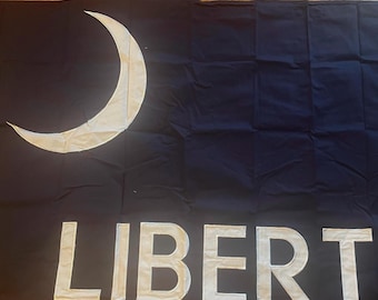 Fort Moultrie Liberty Flagge: Baumwolle bestickt mit Messingösen