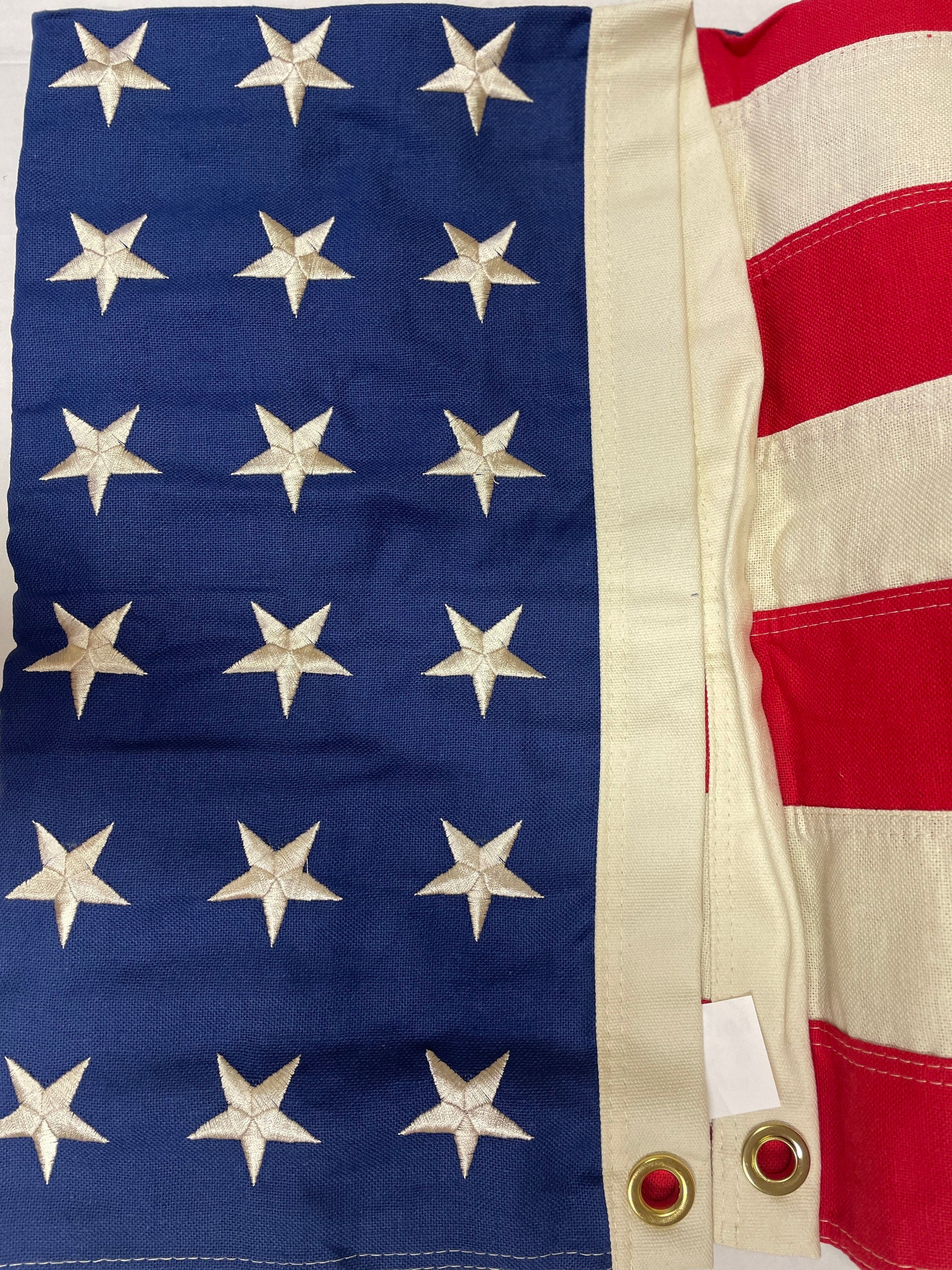 3x5 Bestickt 48 Star USA Amerikanischer Tee Fleck Vintage 100% Cotton Flagge 