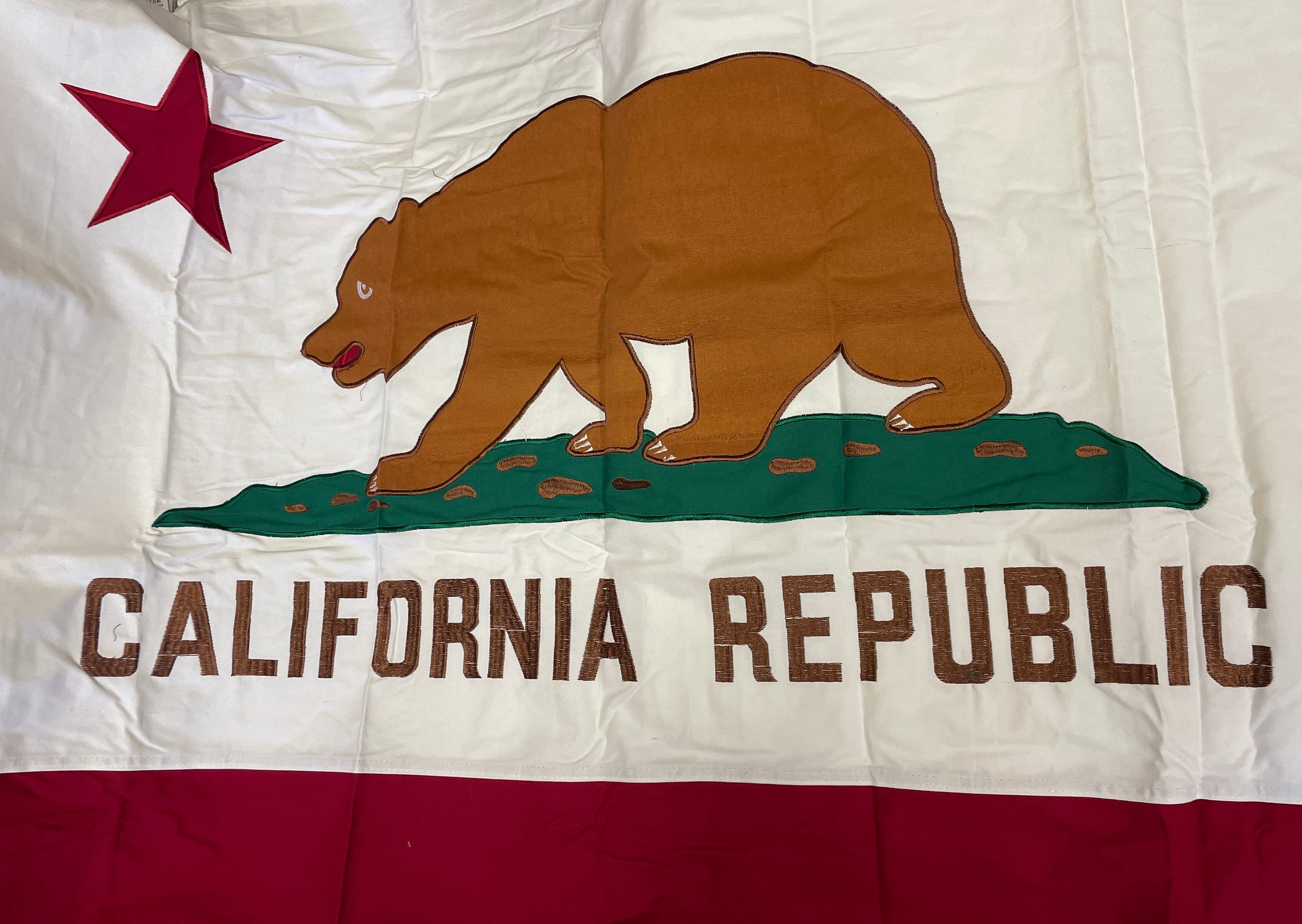 USA製CALIFORNIA REPUBLICカリフォルニア州旗 117×168 USA製CALIFORNIA REPUBLICカリフォルニア州旗 117×168 - メルカリ