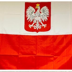 3X5FT,5X8FT Poland printed flags with brass and grommets & Poland country flags lapel pin Pick of your choice