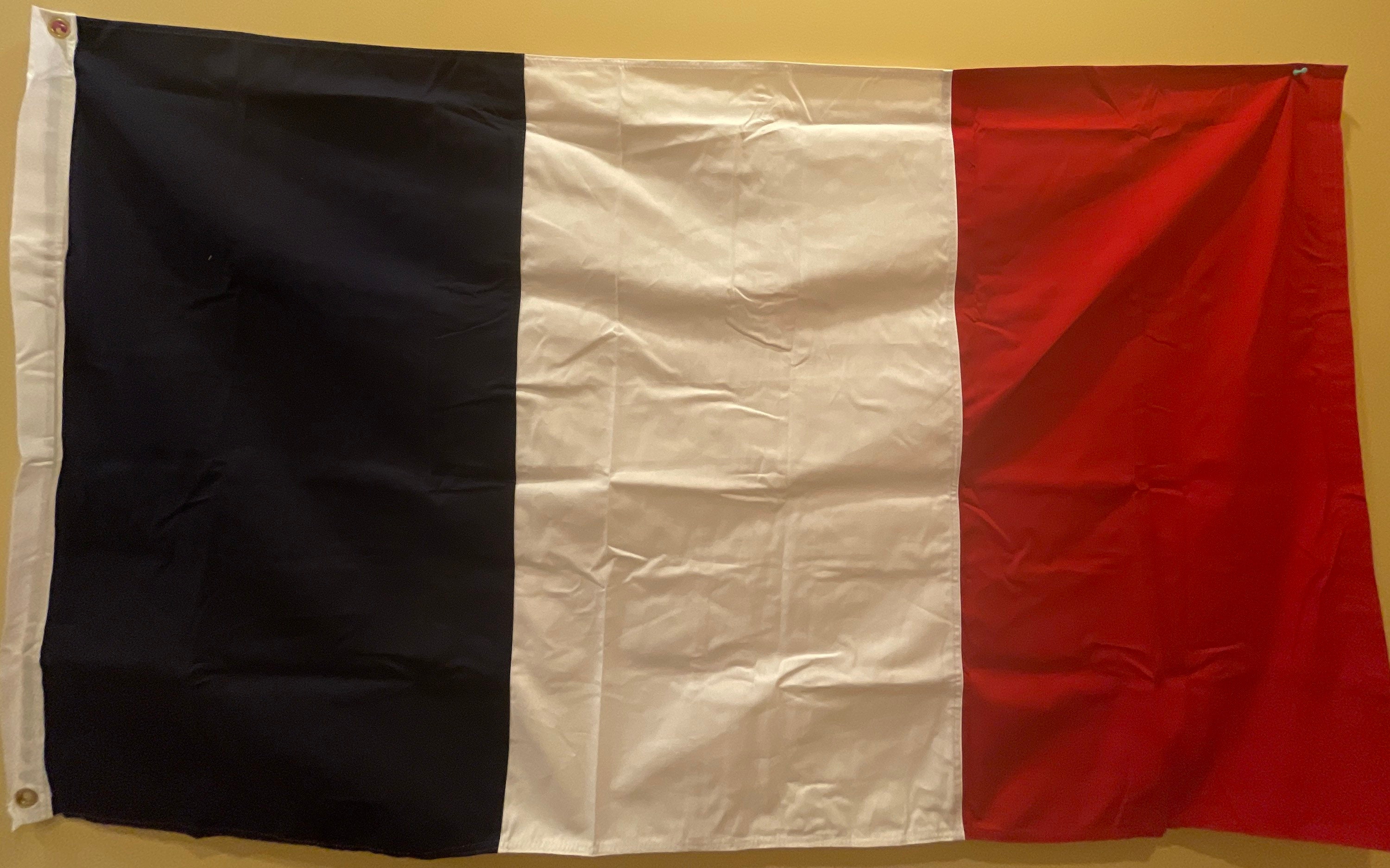 France Country Flag 3x5ft Sewn Embroidered With Brass Grommets