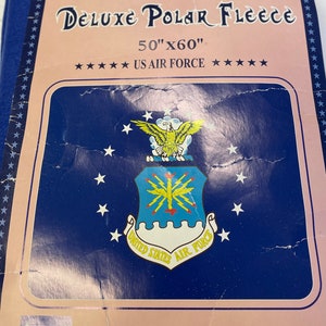 Polar Fleece US Air Force 50”x60” throw blanket “Perfect gift for Christmas season  a Birthday gift for friends and families