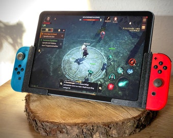 iPad Joy-Con Adapter Holder for Nintendo Switch Controller, Tablet Gaming Grip