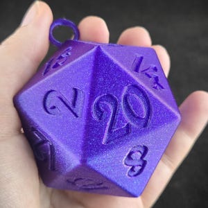 Hanging Dice Ornament | D20 or Full Set RPG Bauble, D&D Gift