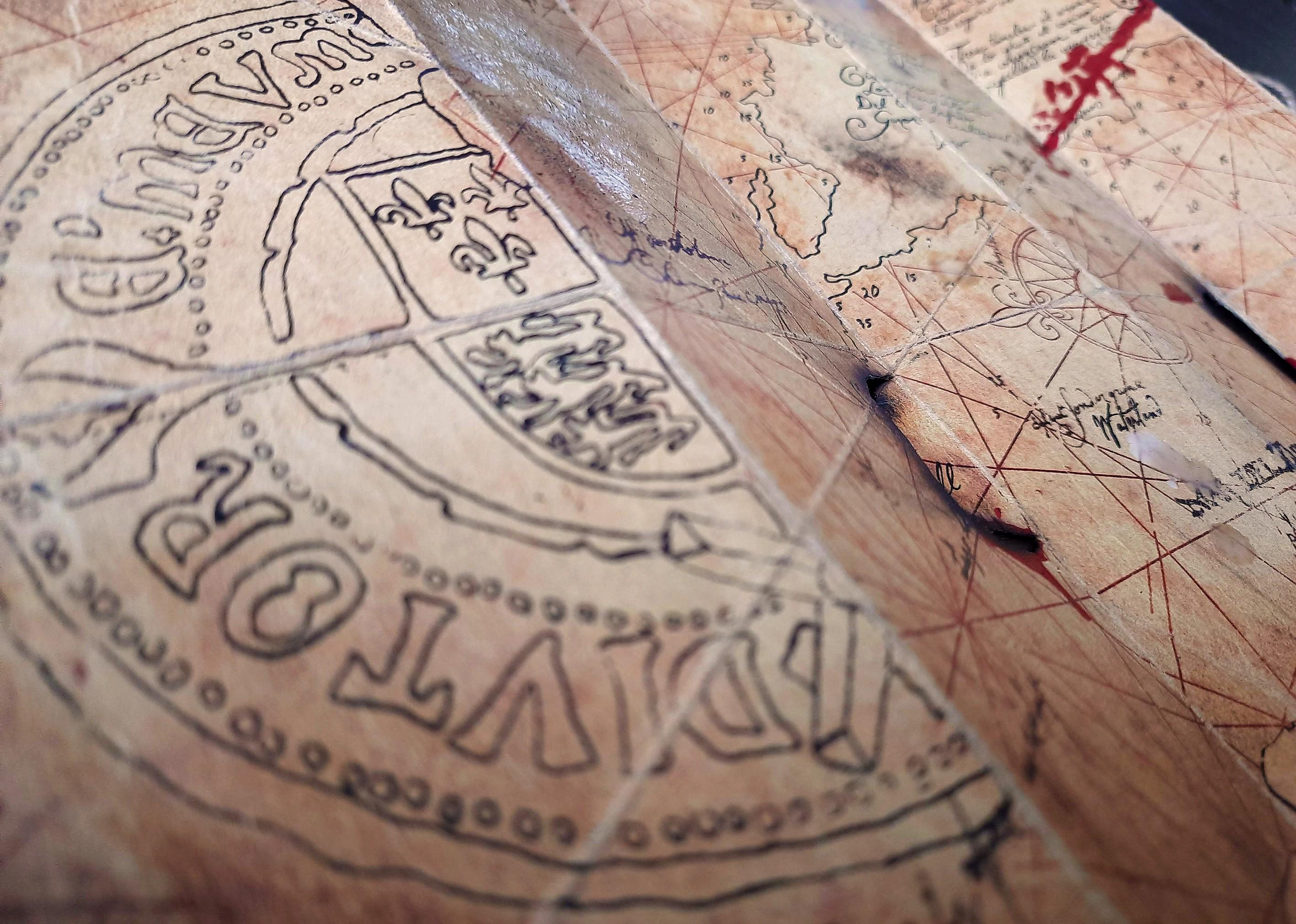 グーニーズ マップレプリカ – 手作りの宝の地図小道具、古びたクラフト