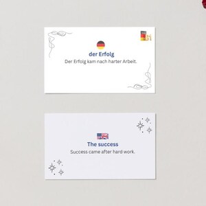 B1 German Flash Cards | 100 Words with Translation & Example | Learn German with B1 Flash Cards