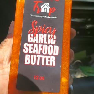Original Spicy Seafood butter sauce 12oz, Spicy garlic, foodie gift, crab boil, gifts, butter, Cajun, free shipping, essence festival, sale