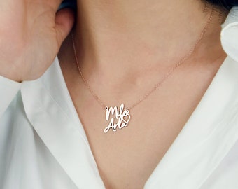 Gepersonaliseerde dubbele naamketting met hart, gouden kindernaamketting, familieketting, cadeaus voor moeder, twee naamketting voor verjaardagscadeaus